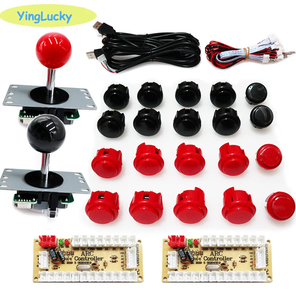 Arcade Button Kit - อาเขตผู้เล่น 2 คน Zero Delay Kit