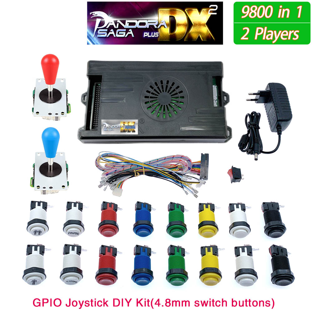 Arcade Button Kit - ของตกแต่งงานปาร์ตี้กล่องอาเขต9800 in 1 Pandora Saga DX