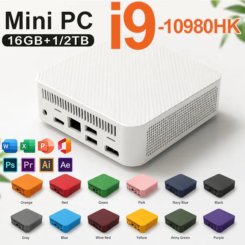 Retro Gaming Mini Pc - มินิพีซี คอมพิวเตอร์ Core I9 10980HK คอมพิวเตอร์ตั้งโต๊ะพกพา