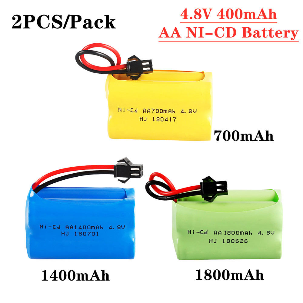 Rechargeable Battery Aa - 4.8 v 700/1400/1800 mah NiCd แบตเตอรี่