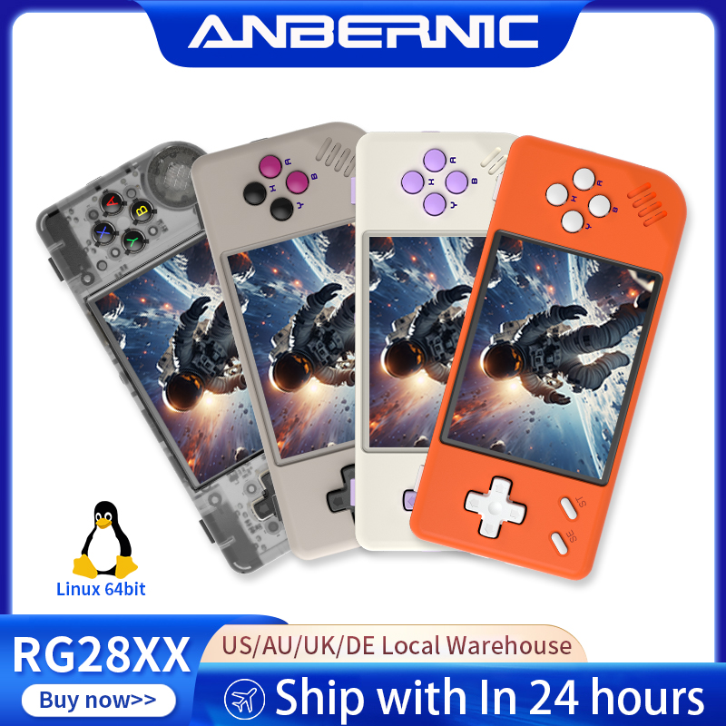 Retro Gaming Arcade Console - ANBERNIC RG28XX เครื่องเล่นเกมพกพาแบบเรโทร ระบบปฏิบัติการลินุกซ์ 64 บิต