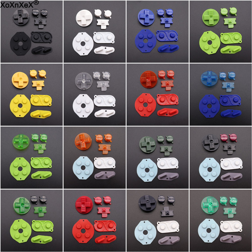 Arcade Button Kit - ปุ่มแผ่นยางนำไฟฟ้า D-Pad สำหรับ gameboy CLASSIC สำหรับ