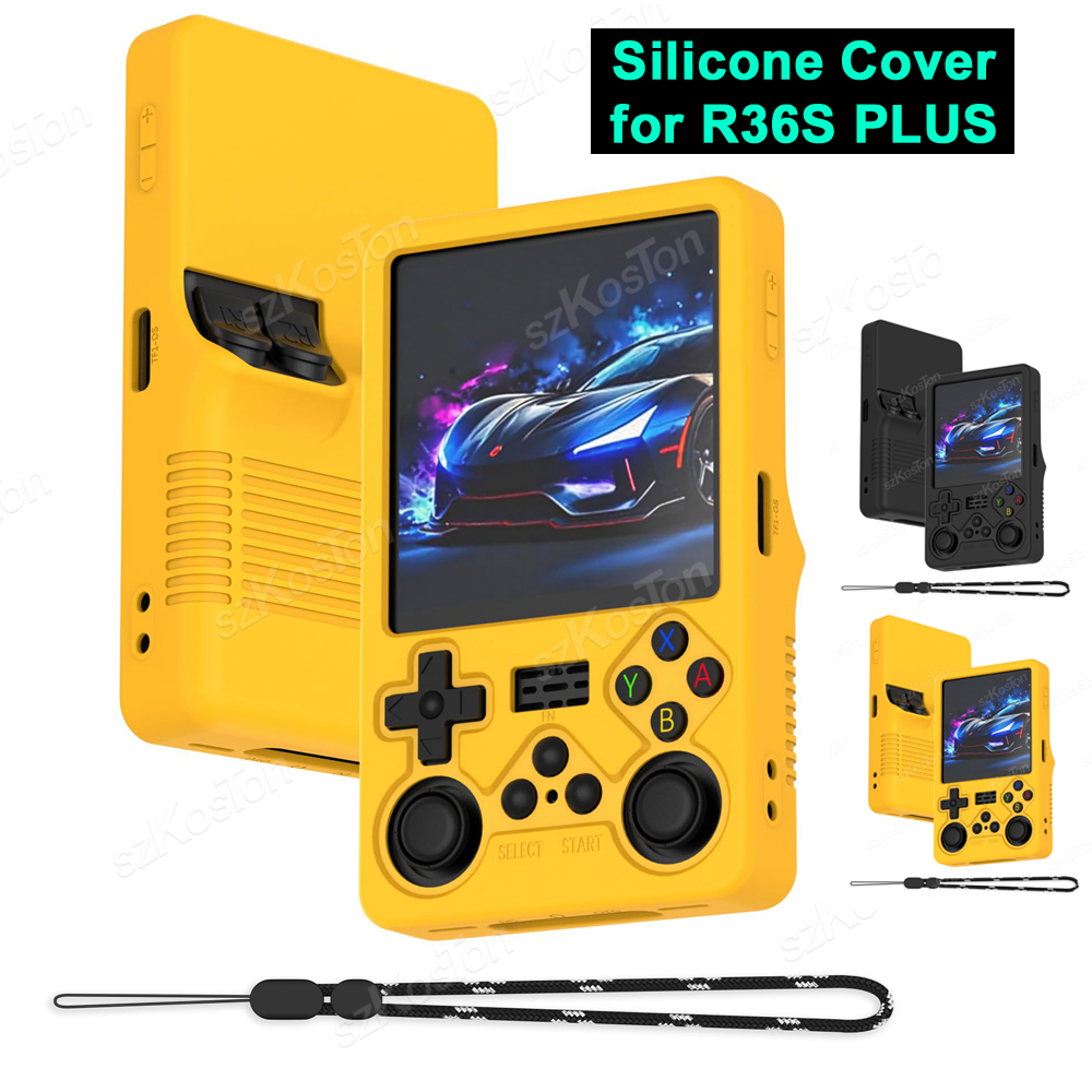 Console Dust Cover - ฝาครอบป้องกันซิลิโคนสำหรับ R36S PLUS เกมคอนโซลป้องกันการล่มสลายป้องกันฝุ่นเคสแบบนิ่มสำหรับ R36S พลัสอุปกรณ์เสริมสำหรับเล่นเกม