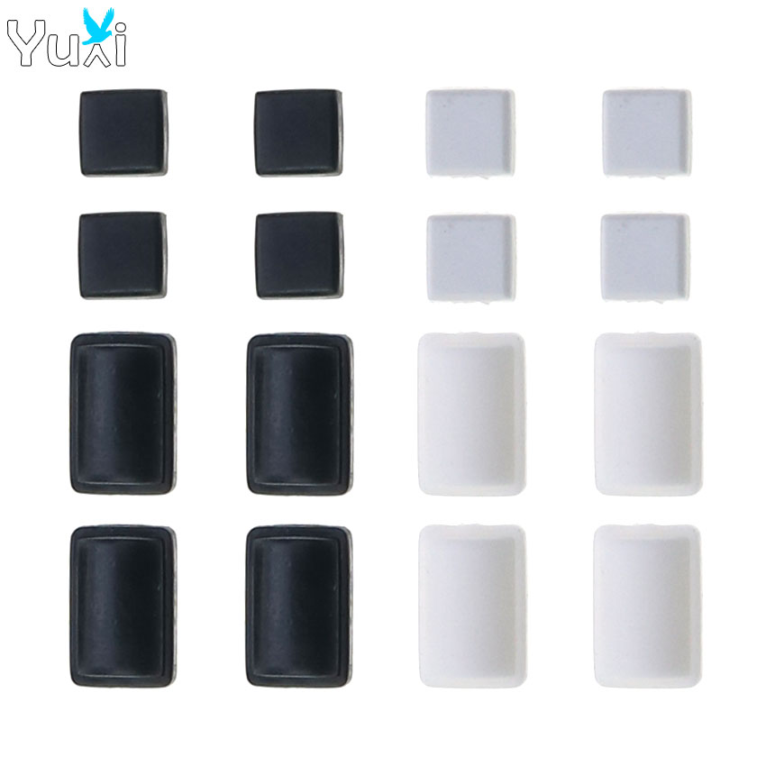 Console Dust Cover - ชุดฝาครอบตีนยางซิลิโคนสีดำสีขาวของ YUI สำหรับคอนโซล Wii ฝาครอบกันฝุ่นแบบสกรู