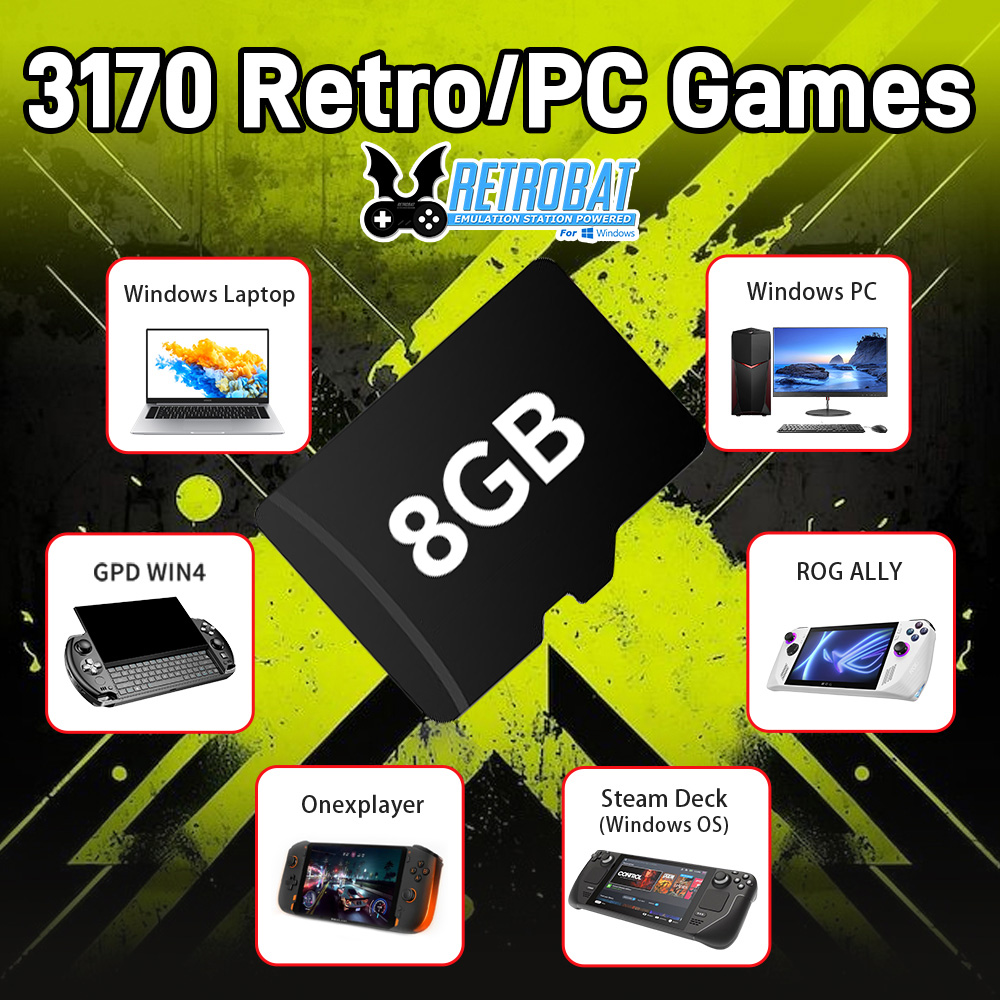 Retro Gaming Mini Pc - 8GB เกม TF Card 3170 Retro/เกม