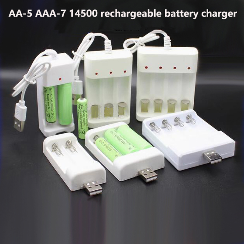 Rechargeable Battery Aa - AAA/7 แบตเตอรี่ชาร์จ 1.2V กล่องชาร์จ USB สากล