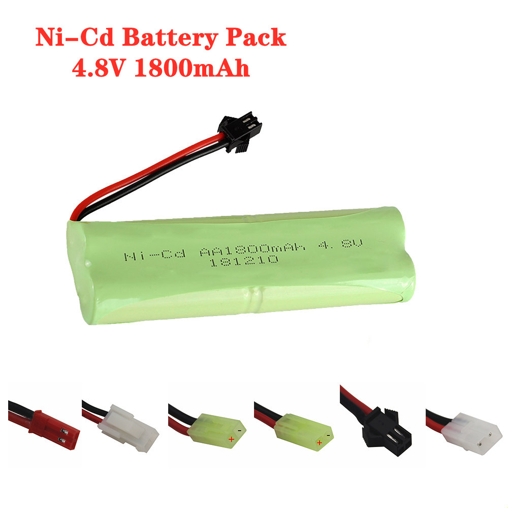 Rechargeable Battery Aa - 4.8V 1800Mah แบตเตอรี่ NiCd AA 4.8V