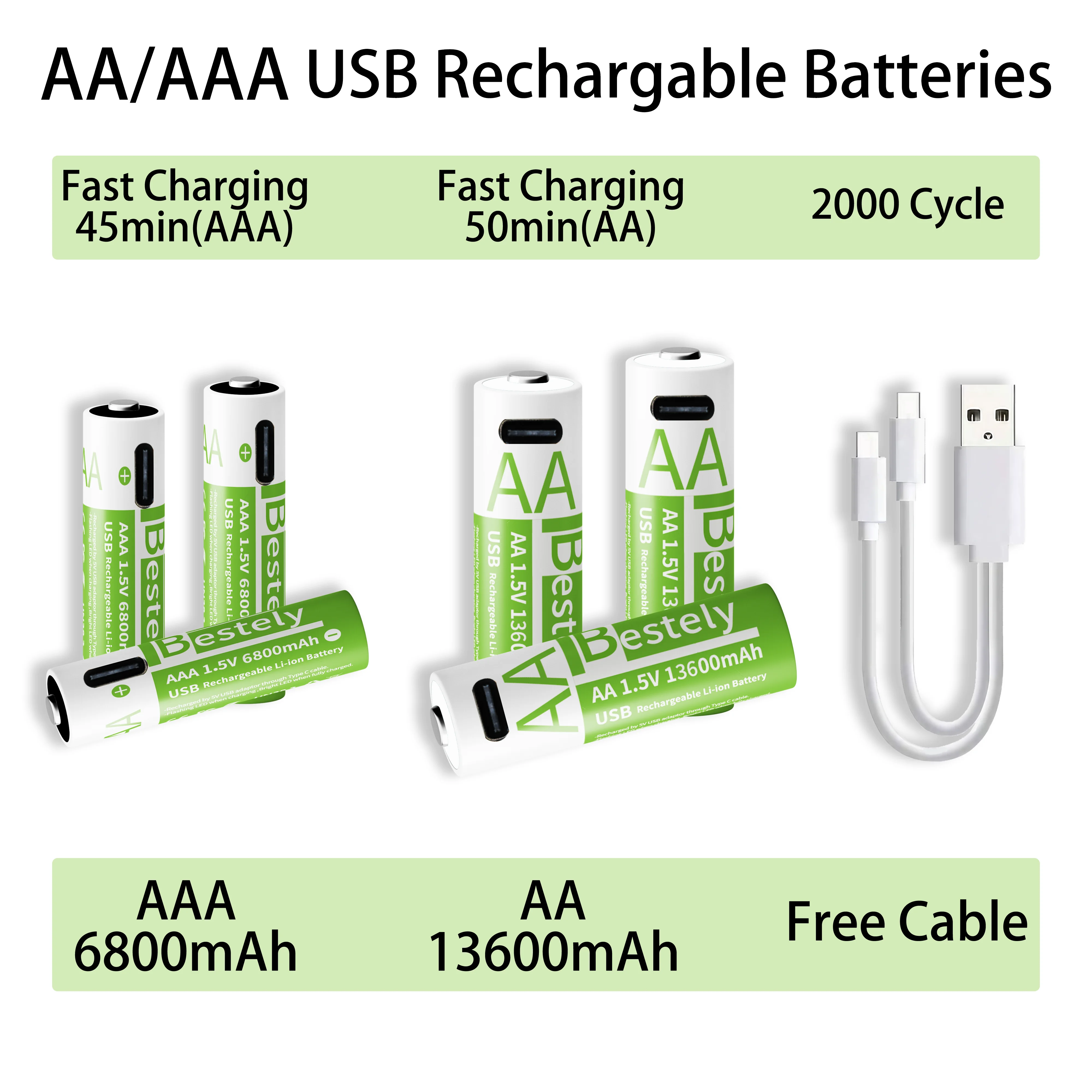 แบตเตอรี่ลิเธียมแบบชาร์จได้รุ่ - Rechargeable Battery Aa บทวิจารณ์และราคา