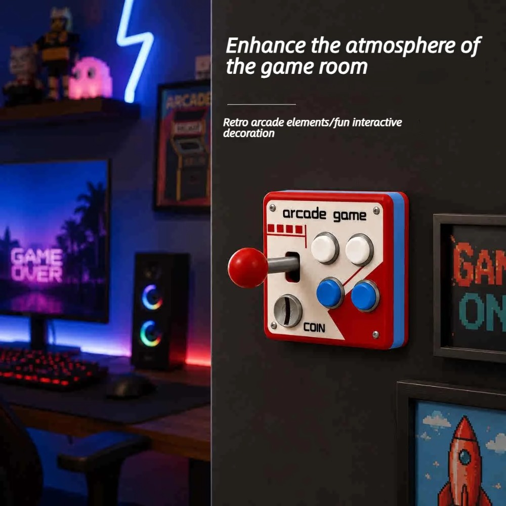 ฝาครอบจอยสติ๊กสไตล์เรโทร สำหรั - Retro Gaming Room บทวิจารณ์และราคา