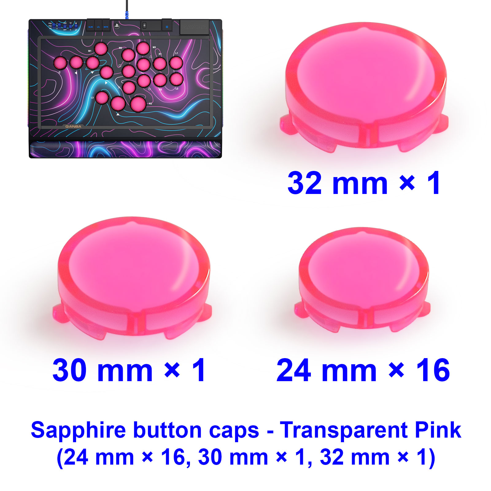 ฝาครอบปุ่ม QANBA SAPPHIRE S1 อ - Arcade Button Kit บทวิจารณ์และราคา