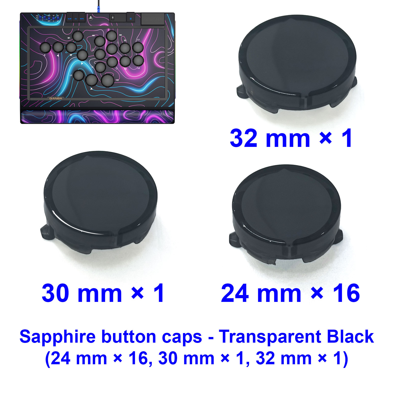 ฝาครอบปุ่ม QANBA SAPPHIRE S1 อ - Arcade Button Kit บทวิจารณ์และราคา