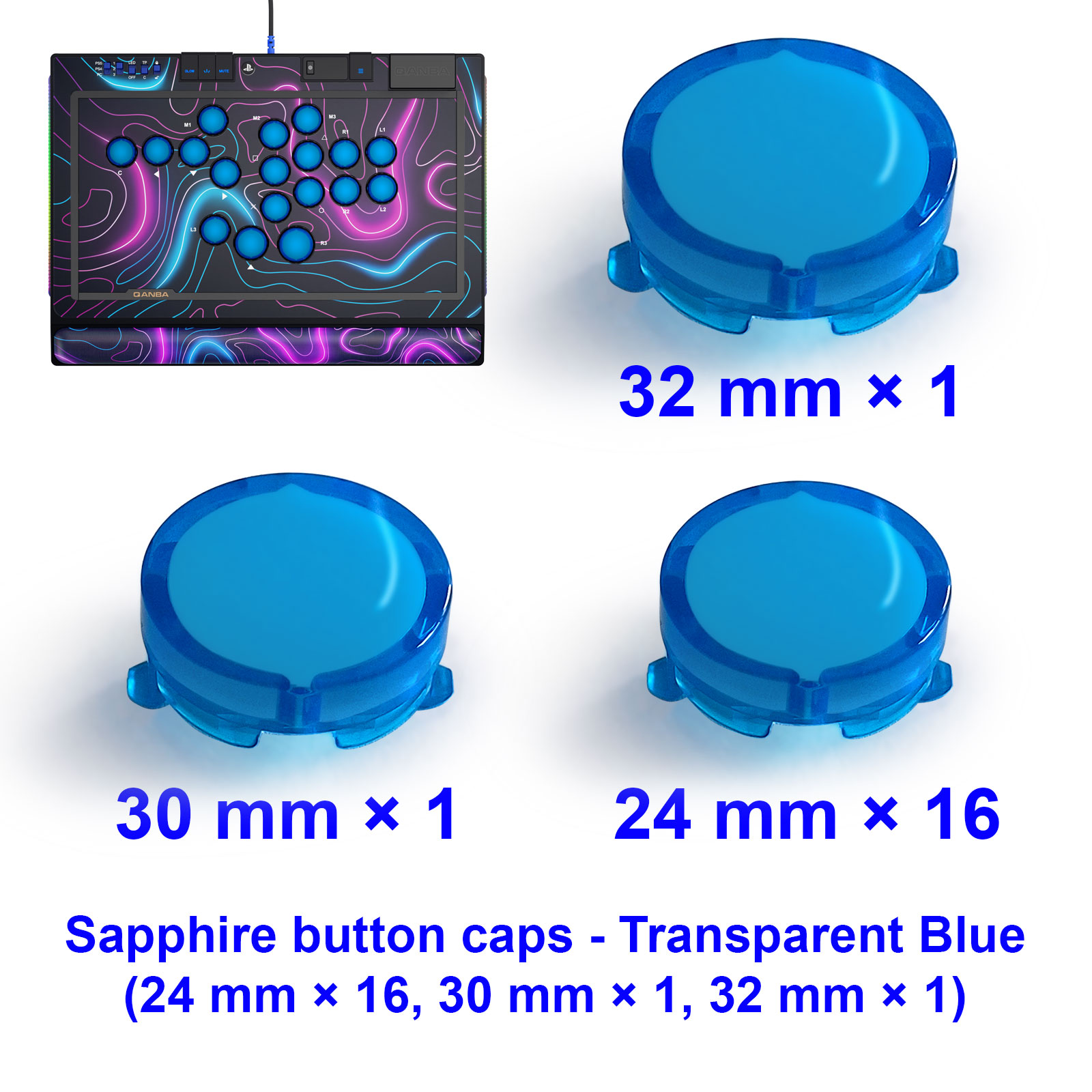 ฝาครอบปุ่ม QANBA SAPPHIRE S1 อ - Arcade Button Kit บทวิจารณ์และราคา