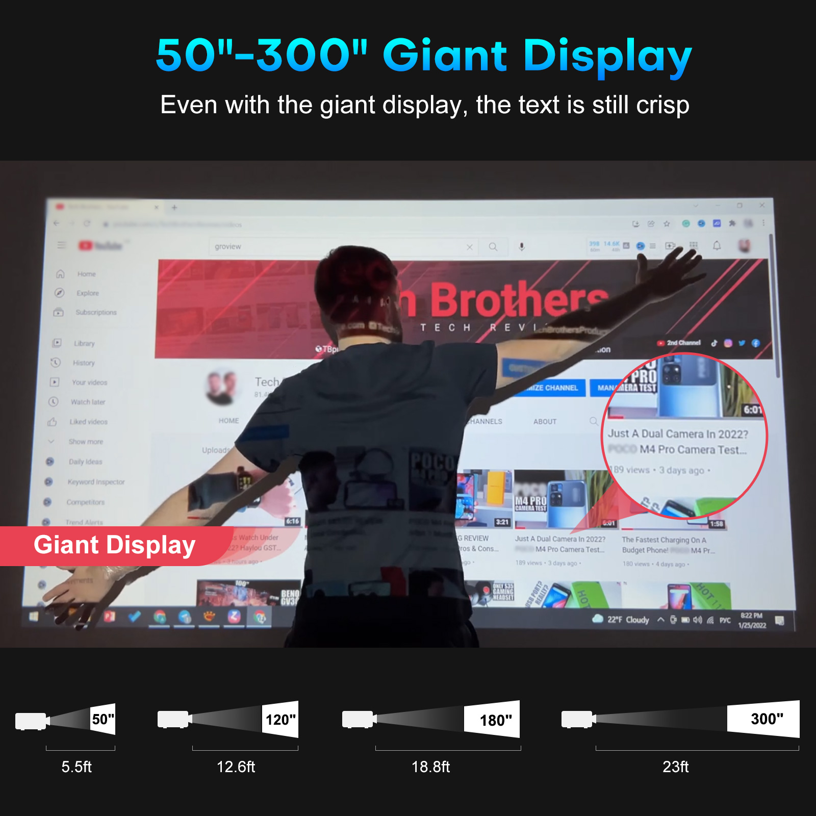 โปรเจคเตอร์ GROVIEW 1080P, 150 - Retro Gaming Projector บทวิจารณ์และราคา