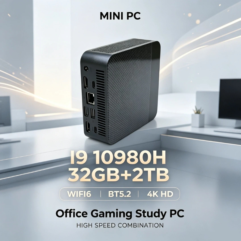 มินิพีซี Core i9 10980HK คอมพิ - Retro Gaming Mini Pc บทวิจารณ์และราคา
