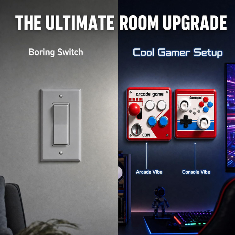 ฝาครอบสวิตช์ไฟแบบไม่ต้องเจาะ แ - Retro Gaming Projector บทวิจารณ์และราคา