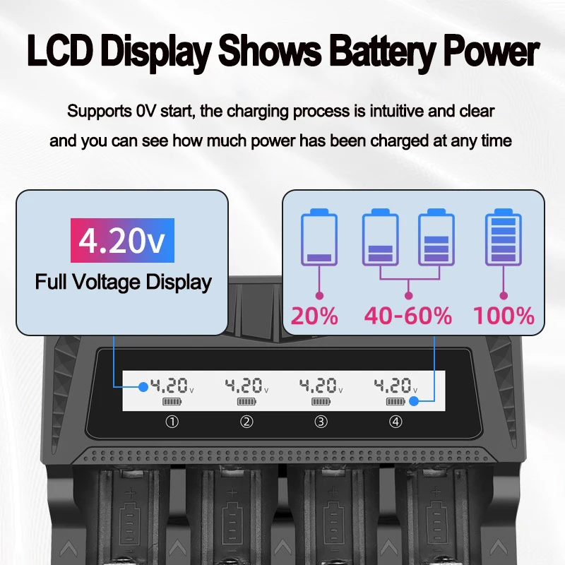 จอแสดงผล LCD แบตเตอรี่ USB Cha - Rechargeable Battery Aa บทวิจารณ์และราคา