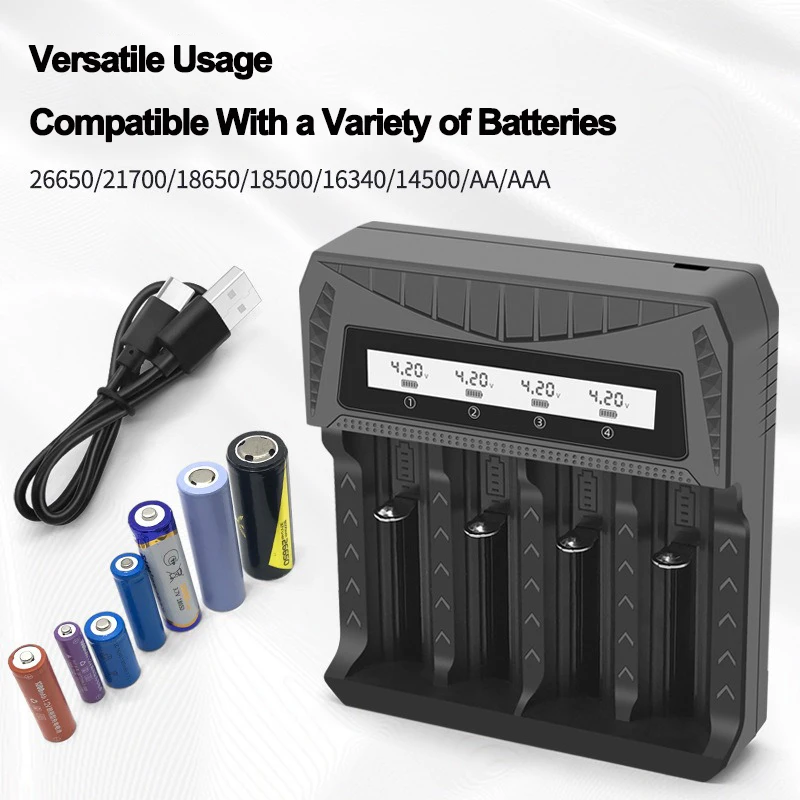 จอแสดงผล LCD แบตเตอรี่ USB Cha - Rechargeable Battery Aa บทวิจารณ์และราคา
